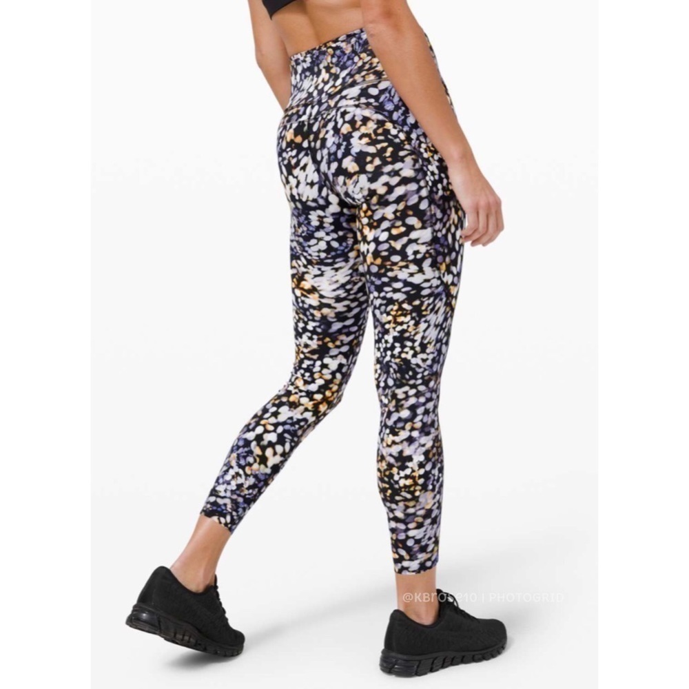 lululemon Fast and Free HR Tight 25” Metropolis Glow Multi New with Tags Size 2